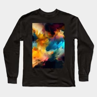 Color splash texture 4 Long Sleeve T-Shirt
